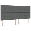 Postel s box springem a matrací tmavě šedá 200x200 cm tkanina 3339645