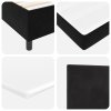 Postel s matrací Box Spring Černá 120x200 cm Samet 3339826