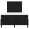 Postel s matrací Box Spring Černá 120x200 cm Samet 3339826