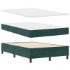Postel Box Spring s matrací tmavě zelená 120x200 cm samet 3339827