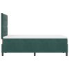 Postel Box Spring s matrací tmavě zelená 120x200 cm samet 3339827