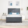 Boxspring postel s matrací tmavě šedá 140x190 cm samet 3339831