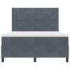 Boxspring postel s matrací tmavě šedá 140x190 cm samet 3339831