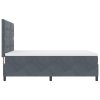 Boxspring postel s matrací tmavě šedá 140x190 cm samet 3339831