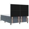 Boxspring postel s matrací tmavě šedá 140x190 cm samet 3339831