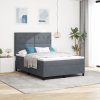 Boxspring postel s matrací tmavě šedá 140x190 cm samet 3339831
