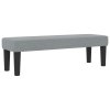 boxspring postel s matrací a lavicí světle šedá 140x190 cm látka 3343988