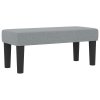 Boxspring postel s matrací a lavicí světle šedá 100x200 cm látka 3344044