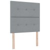 Boxspring postel s matrací a lavicí světle šedá 100x200 cm látka 3344044