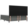 Postel s boxspringem a matrací a lavicí tmavě šedá 180x200 cm látka 3344087