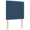 Postel s boxspringem a matrací a lavicí modrá 90x200 cm textil 3344197
