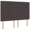 Postel s boxspringem s matrací a lavičkou tmavě hnědá 140x200 cm 3344229