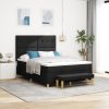Postel s boxspringem s matrací a lavicí černá 140x200 cm textilie 3344305