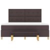 Boxspring postel s matrací a lavicí tmavě hnědá 180x200 cm textil 3344320