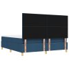 Box Spring Bed s matrací a lavicí Modrá 180x200 cm Textilie 3344323