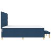 Box Spring Bed s matrací a lavicí Modrá 180x200 cm Textilie 3344323