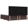 Boxspring postel s matrací a lavicí Tmavě hnědá 200x200 cm Látka 3344327