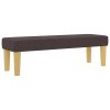 Boxspring postel s matrací a lavicí Tmavě hnědá 200x200 cm Látka 3344327