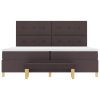 Boxspring postel s matrací a lavicí Tmavě hnědá 200x200 cm Látka 3344327