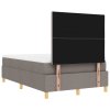 boxspring postel s matrací a lavičkou taupe 120x190 cm textilie 3344363