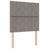boxspring postel s matrací a lavičkou taupe 120x190 cm textilie 3344363