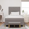 boxspring postel s matrací a lavičkou taupe 120x190 cm textilie 3344363
