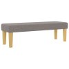 Boxspring postel s matrací a lavicí Taupe 140x190 cm Látka 3344377