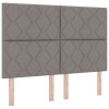 Boxspring postel s matrací a lavicí Taupe 140x190 cm Látka 3344377