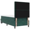 Boxspring postel s matrací & lavicí Tmavě zelená 100x200 cm Samet 3344429