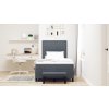 Boxspring postel s matrací & lavičkou Tmavě šedá 120x200 cm Samet 3344439