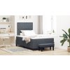Boxspring postel s matrací & lavičkou Tmavě šedá 120x200 cm Samet 3344439