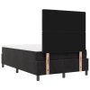 boxspring postel s matrací a lavicí černá 120x200 cm samet 3344440