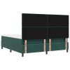 Tmavě zelená postel s box springem, matrací a lavičkou 180x200 cm 3344465