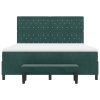 Tmavě zelená postel s box springem, matrací a lavičkou 180x200 cm 3344465