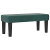 Boxspring postel s matrací a lavicí tmavě zelená 100x200 cm samet 3344495