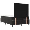 Postel s boxspringem a matrací & lavička černá 120x200 cm samet 3344506