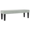 Boxspring postel s matrací a lavicí Světle šedá 140 x 190 cm Samet 3344510