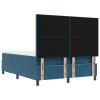 Postel s boxspringem s matrací & lavičkou tmavě modrá 140x190 cm samet 3344514