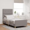 Postelový rám Taupe 90x200 cm Textil 3344701