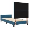 Rám postele Tmavě modrý 100x200 cm Samet 3344991