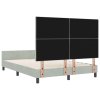 Postelový rám Světle šedá 160x200 cm Samet 3345017