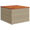 9dílný zahradní sofa set s polštáři Béžový Poly ratan Akácie 3347812