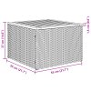 9dílný zahradní sofa set s polštáři Béžový Poly ratan Akácie 3347812