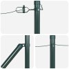 Příspěvky na plot s hrotem 26 ks Ø32 mm 80 cm Pozinkovaná ocel 3350167
