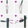Příspěvky na plot s hrotem 26 ks Ø32 mm 80 cm Pozinkovaná ocel 3350167