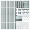 Sloupky na plot s hrotem 52 ks Ø32 mm 170 cm Pozinkovaná ocel 3350178
