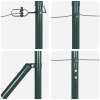 Sloupky na plot s hrotem 52 ks Ø32 mm 170 cm Pozinkovaná ocel 3350178