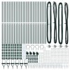Sloupky plotu s hrotem 26 ks Ø32 mm 180 cm Pozinkovaná ocel 3350179