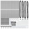 Sloupky plotu s hrotem 26 ks Ø32 mm 160 cm Pozinkovaná ocel 3350193