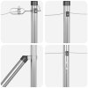 Sloupky plotu se špičkou 26 ks Ø32 mm 170 cm Zinkovaná ocel 3350213